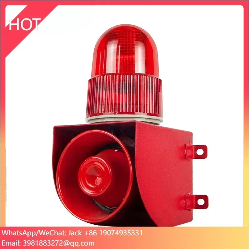 

Okefire Industrial Sound Light Siren Alarm 120dB Suitable for Outdoor Use Strobe Warning IP66 Protection Dustproof Rainproof