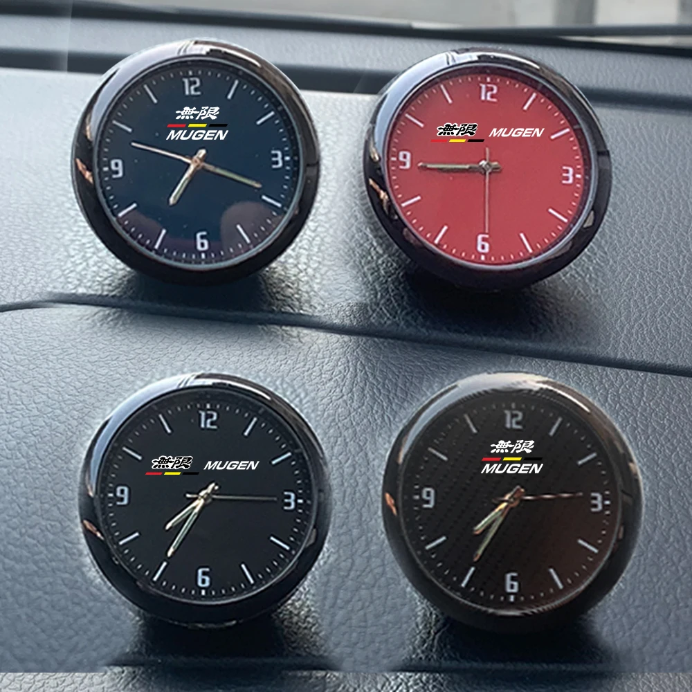 Car Quartz Decoration Clock Auto Dashboard Watch For Mugen Accord Civic Si Odyssey Fit CR-V CR-Z Vezel ZR-V Zest WR-V XR-V UR-V