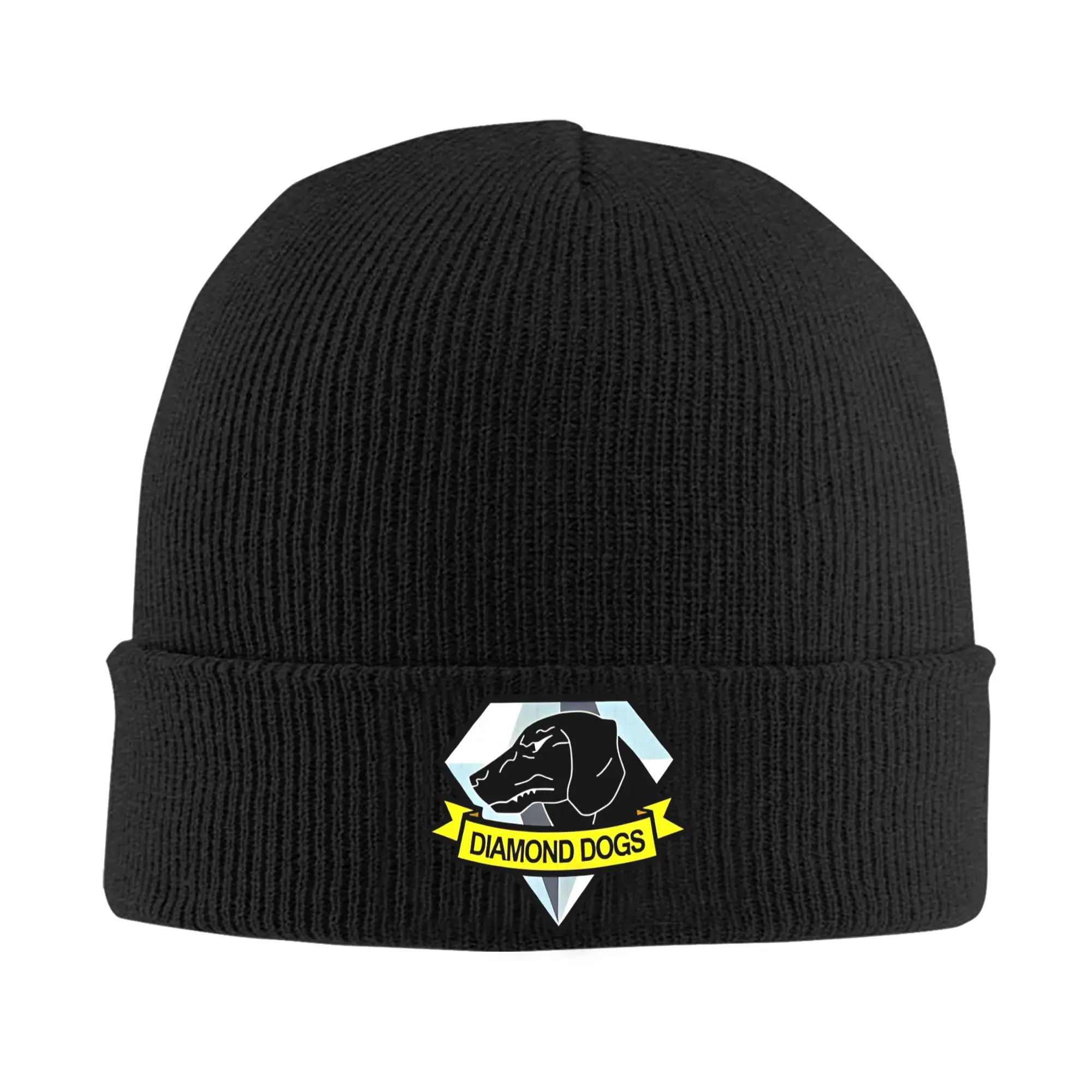 Solid Snake Knitted Hat Women's Men's Skullies Beanies Winter Hat Acrylic MGS Game Warm Melon Cap