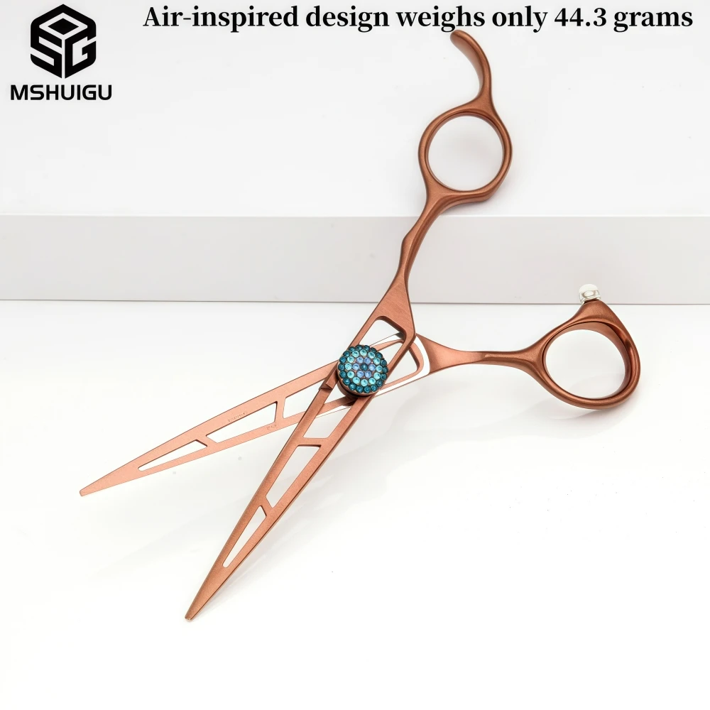

MSHUIGU Professional barber scissors multiple gauge thinning shears vg10 6-6.5-6.8inch Suitable for home haircuts and salons