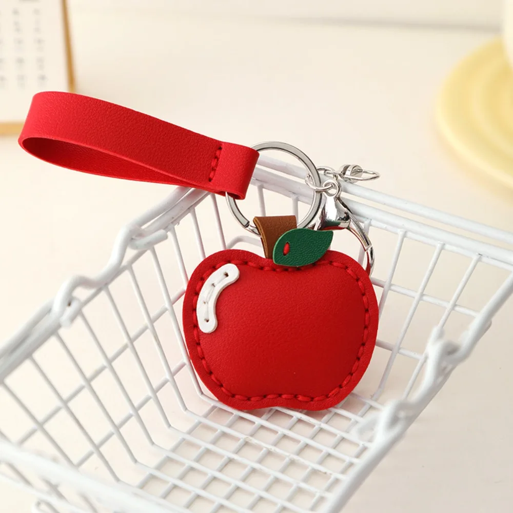 

Модный милый кулон с фруктами, кожаный брелок с клубникой и вишней, персиковый автомобильный брелок для ключей, сумка, подвеска, украшение для сумки