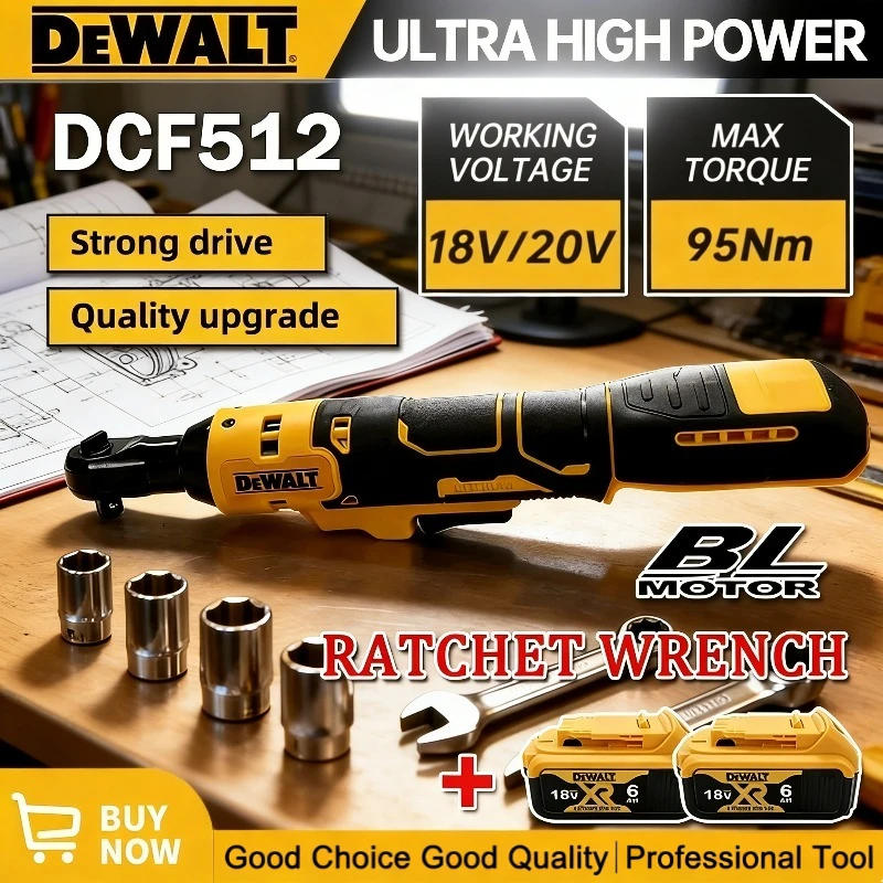 

Бесщеточный угловой гайковерт Dewalt DCF512 с LED-подсветкой, аккумуляторный, с регулируемой скоростью, для батарей Dewalt