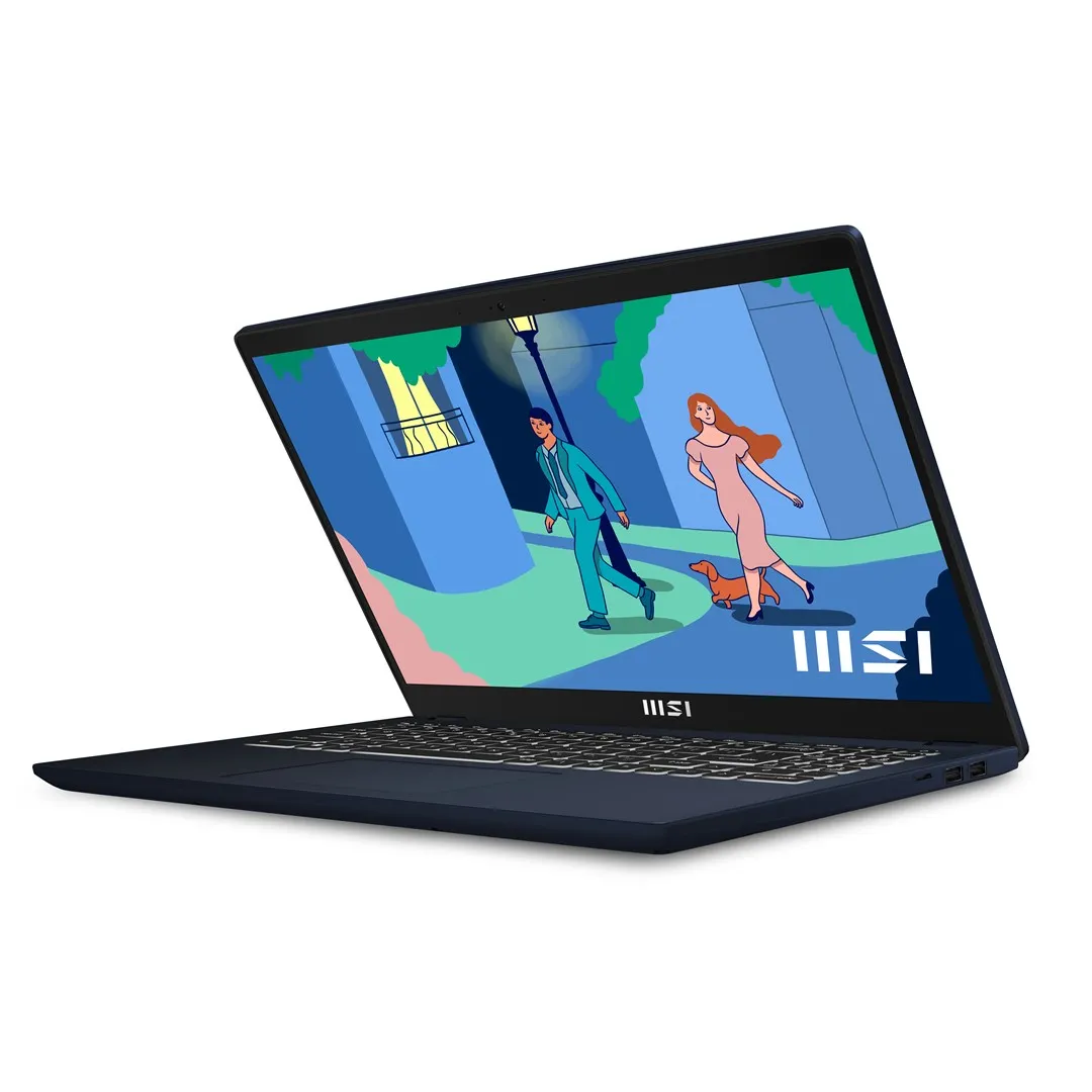 كمبيوتر محمول MSI Modern 15B12MO-640PL i5-1235U 15.6 بوصة FHD 60 هرتز IPS-Level 16GB DDR4 3200 SSD512 Intel Iris Xe Graphics Win11 Home Plus