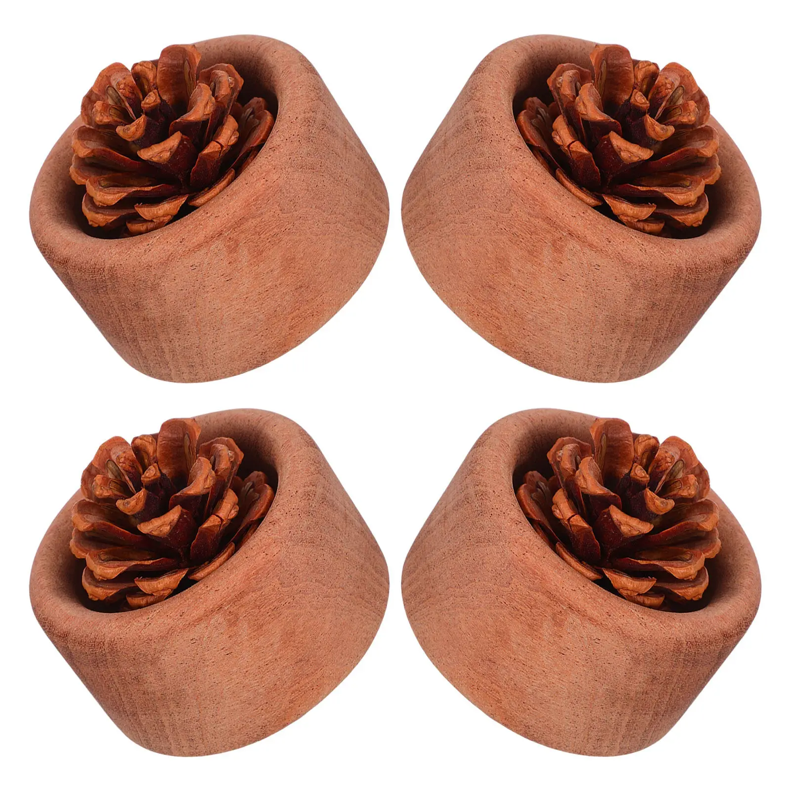 

4Pcs Wood Essential Oil Diffuser Passive Natural Solid Wood Fragrance Diffuser for Bedroom Living Room Yoga .4x2.4x1.4in