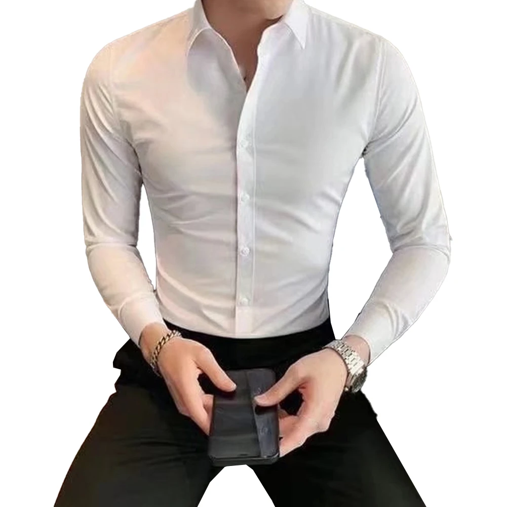 

Men's Clothing Shirt Travel Wedding Party/Cocktail Blouse Tops Business Shirts Dress Shirt Formal Long Sleeve