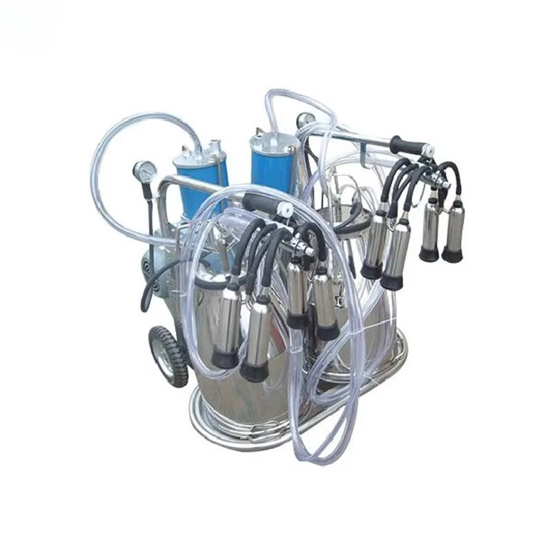Portable cow milking machine