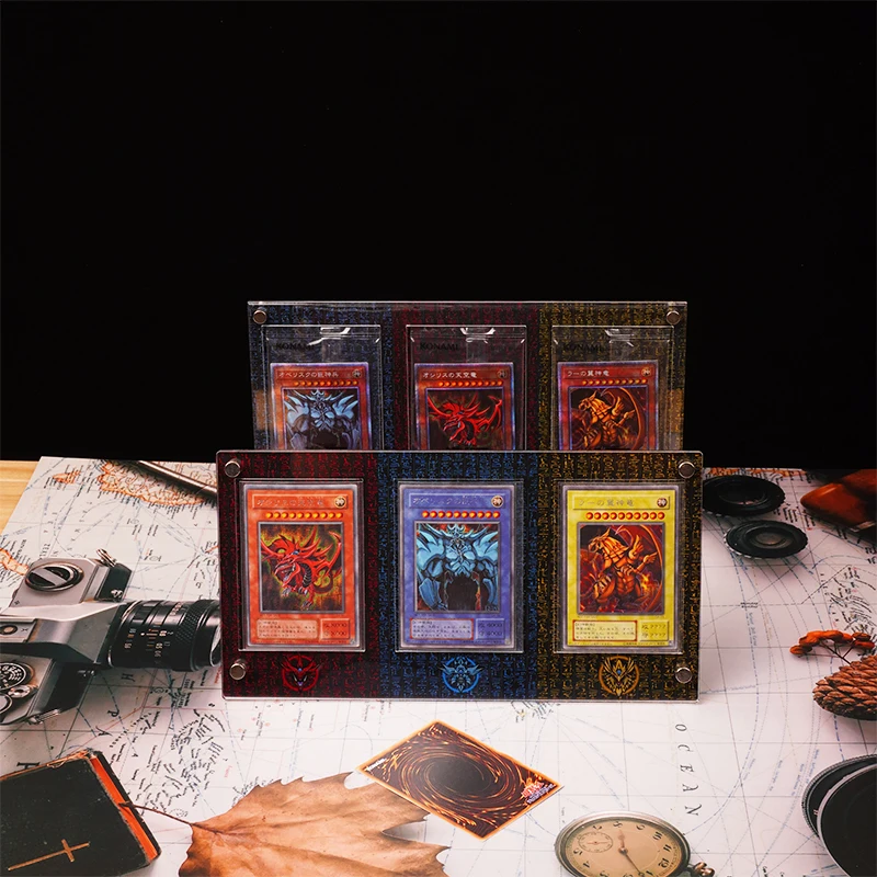 Yu Gi Oh Egyptian God Slifer The Sky Dragon Obelisk The Tormentor Self Made Acrylic Card Brick Anime Game Collection Cards Toy