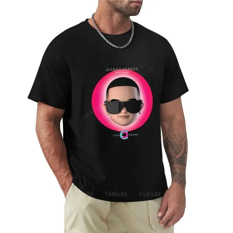 summer t-shirt for mens Daddy Yankee - Con Calma T-Shirt korean fashion Tee shirt t shirts men cotton boys tops