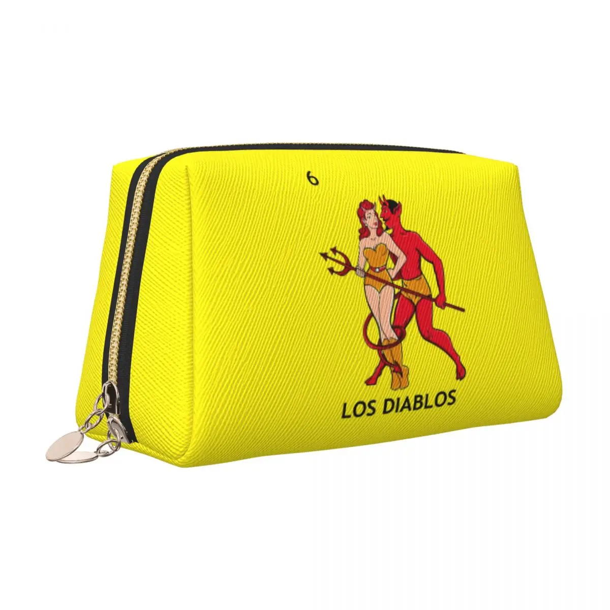 Loteria Card Mexican Bingo Lottery Makeup Bag for Women Travel Cosmetic Organizer Kawaii Storage Toiletry Bags view 2