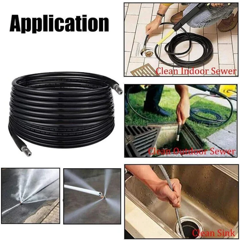 Imagem -06 - Mangueira de Limpeza de Drenagem de Esgoto Kit de Limpeza de Tubulação Lavadora de Pressão Mangueira de Lavagem de Carro Karcher k2 k3 k4 k5 k6 k7 5m30m