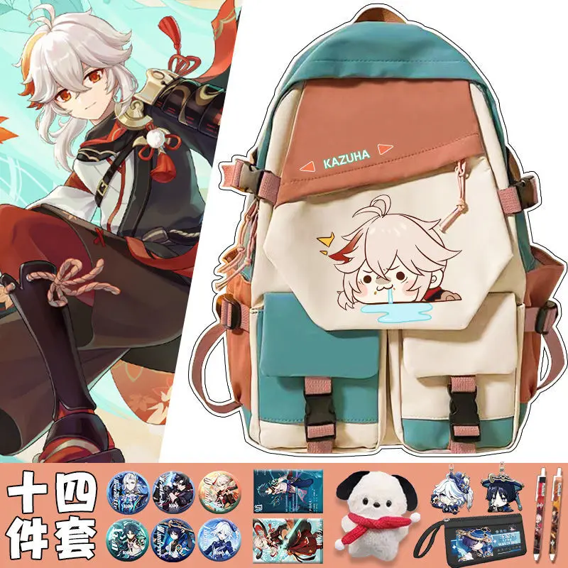 

Original Collaboration Backpack Lightweight New Model Boys Girls Children Middle High School Students Mandrill Anime Large