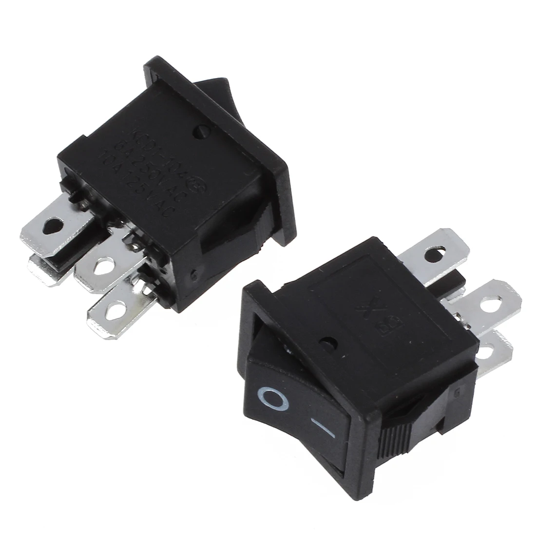 A44M 10 Pcs x 4 Pin On-Off 2 Position DPST Boat Rocker Switches 10A/125V 6A/250V AC