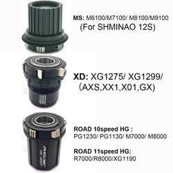 MTB Bicycle Freehub for M6100/M7100/M8100/M9100 / R7000/R8000/XG1190/XG1275 For HG MS XD XDR System 11/12 Speed Cassette Body