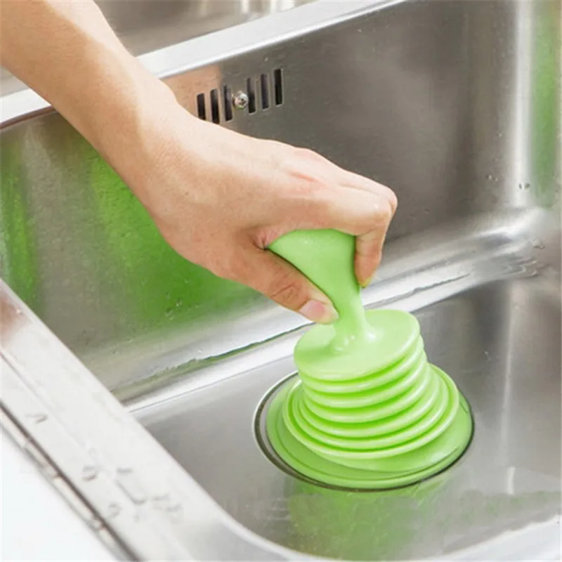 Sink Pipeline Dredger Kitchen Toilet Drain Plungers Bath Sink Power Pipe Dredging Tool Suction Cup Plug Toilet Bathroom Tools