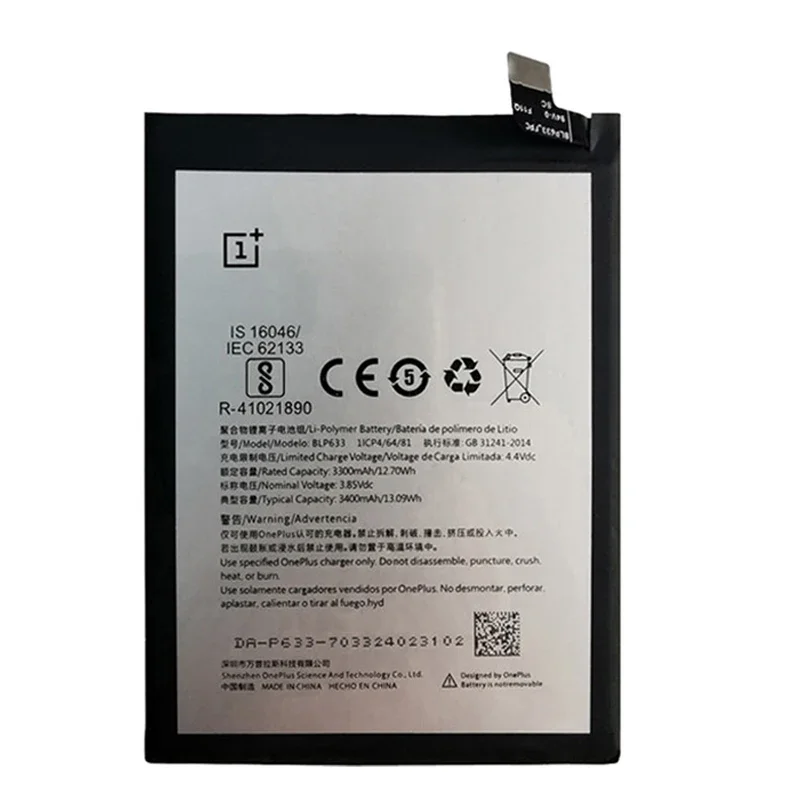 100% Original For Oneplus 3T Battery High Quality 3400mAh BLP633 Replacement For Oneplus Three T Smartphone Batteries Track Code