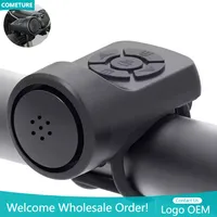 Bike Electronic Loud Horn USB Charging Bike Bell Horn Bicycle Handlebar Ring Bell 120 DB Warning Safety Cycling Accessories