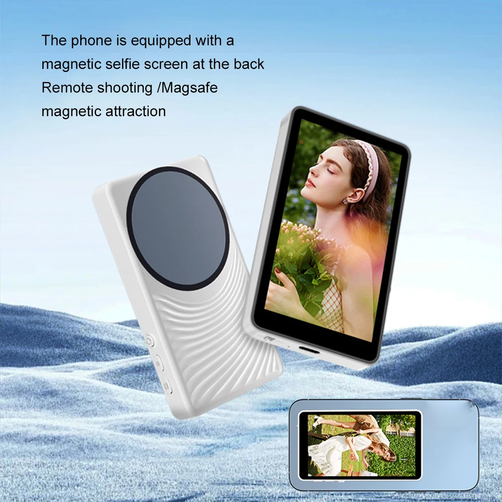 

Phone Selfie Magnetic Monitor Screen for Smartphone Rear Camera Selfie Vlog Live Stream 5G/4G Dual-mode WIFI Wireless Projector