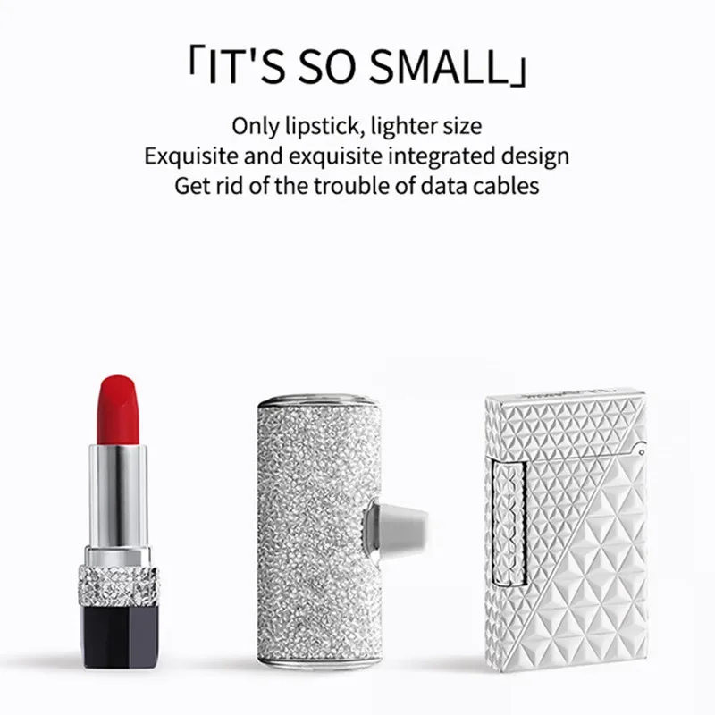 Power Bank Shiny Diamond Fashion High Quality 5000mAh Portable Charger Mobile Power Bank Power Banks Fast Charging