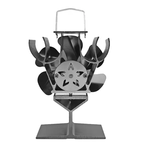 6-bladig värmefläkt för spisar, enkel spisfläkt för eldstäder, multifunktionell spisfläkt för uppvärmning av hemmet 10 best sales öppen spis med fläkt - №10