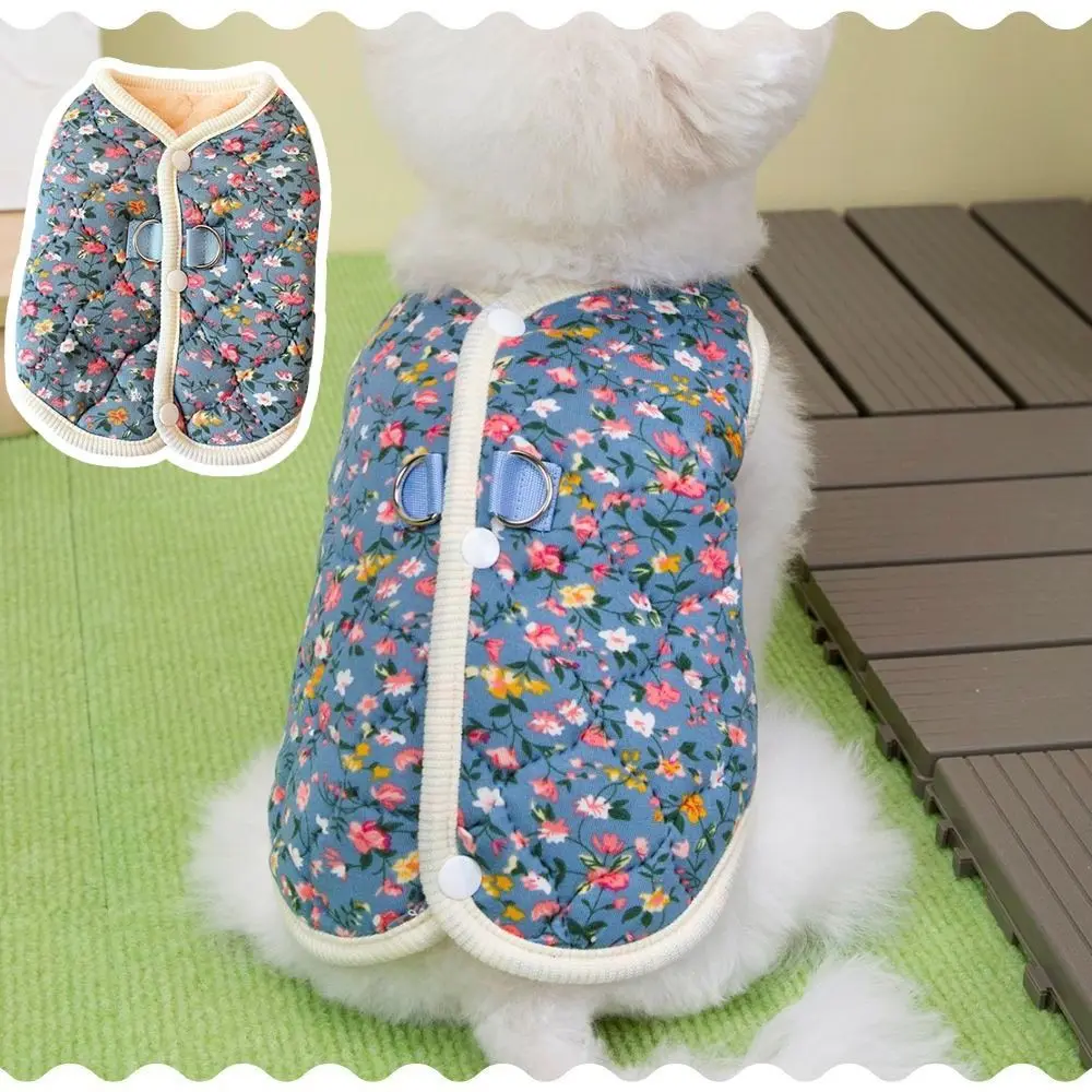 Fashion Puppy Vest Cute Thickened Teddy Bear Coat Pet Supplies Winter Warm Cat Clothes Winter Gift view 2
