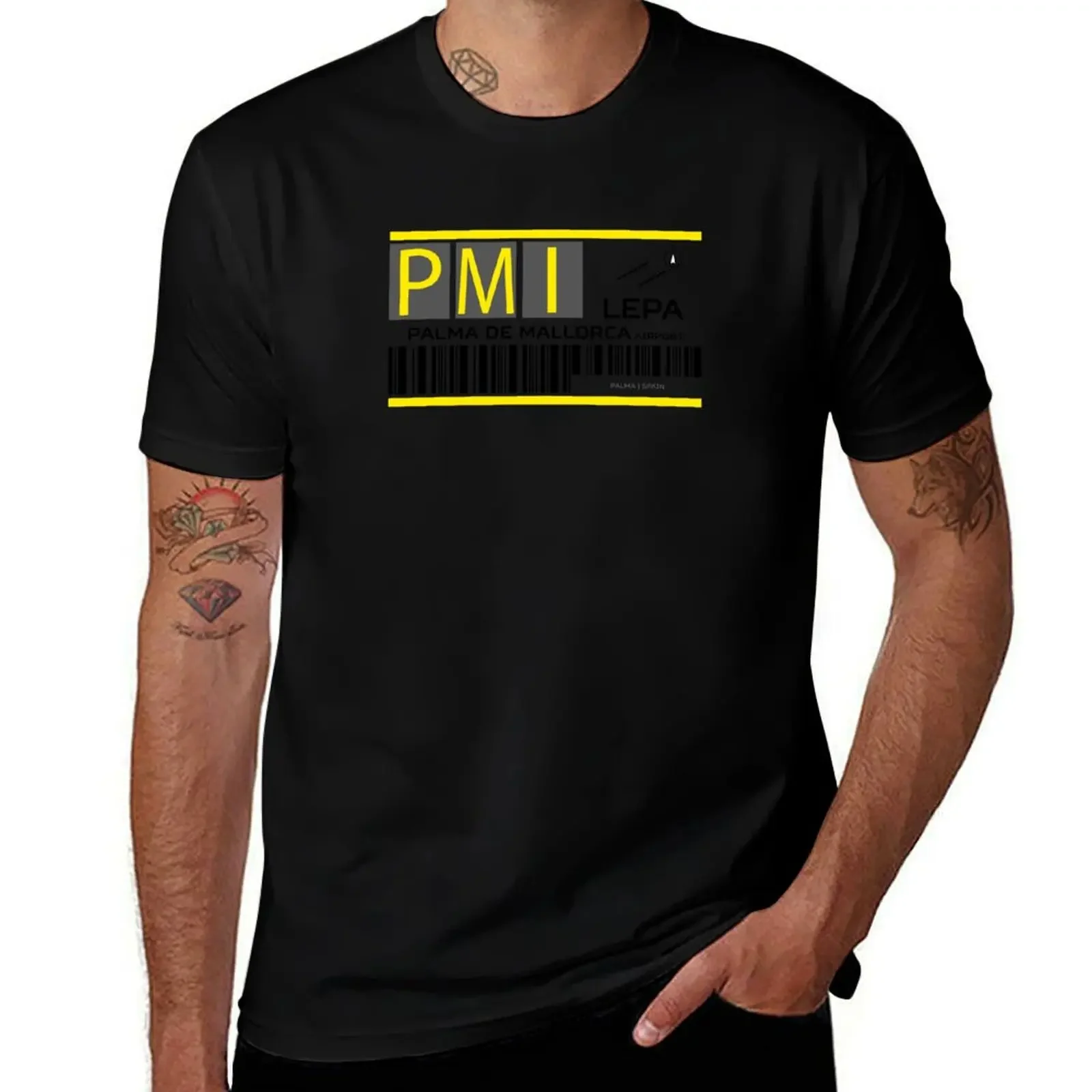 

Destination Palma Airport T-Shirt hippie clothes summer tops graphic shirts workout shirts for men
