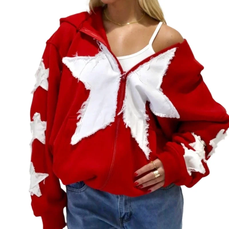 

Foreign Trade Spring Autumn Letter Embroidery Contrasting Color Splicing Long-sleeved Jacket Baseball Jersey Loose Short Jacket