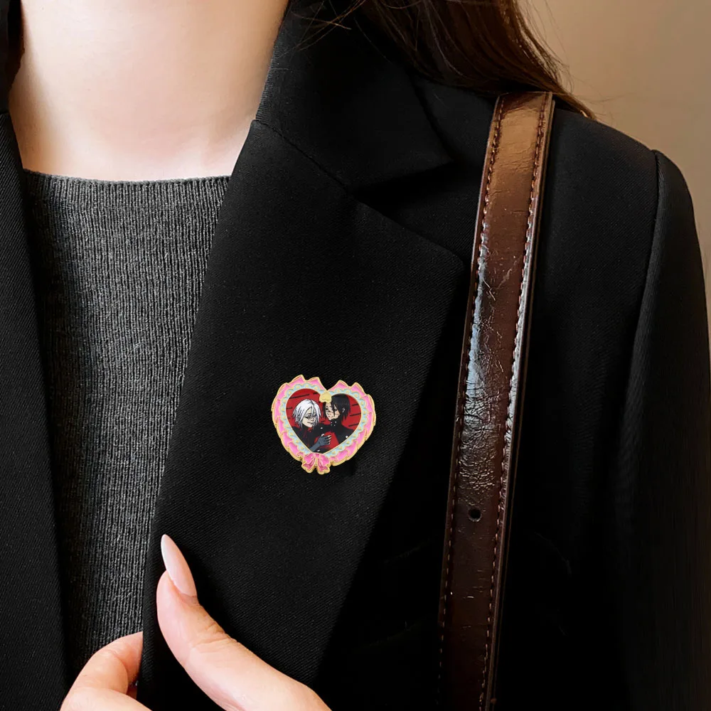 Signalis Game Elster Ariane Heart Emaille-Pin Paar Survival Horror Niedlich BL Gothic Yaoi Mädchen Liebhaber Brosche Anstecknadel Geschenk Accessoire – Detail 6