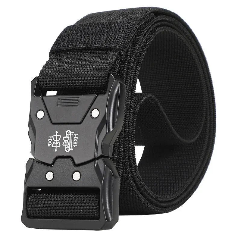 Classic Design Fashion Matching Essentials Tactical Quick Release Snap Snap Elastic Leisure Outdoor Training Belt