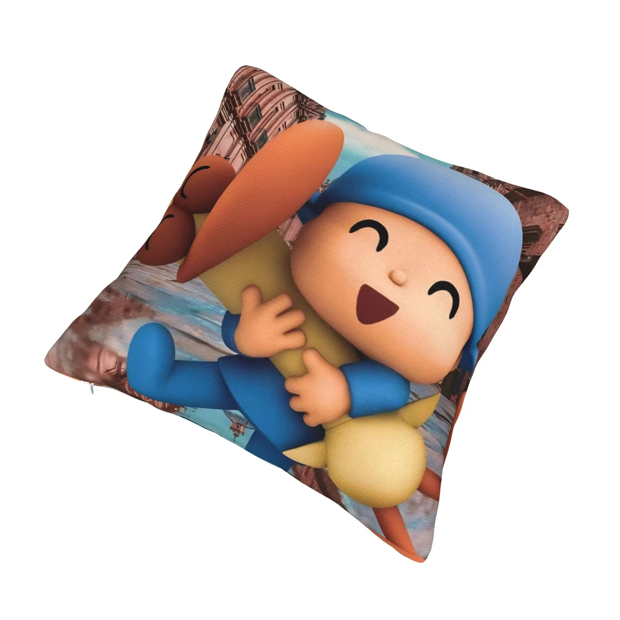 Decorative Pillow Cover Pocoyoes Cartoon Comdy Stuff Home  Throw Pillow Case Cover Drop Shipping Multi-Size