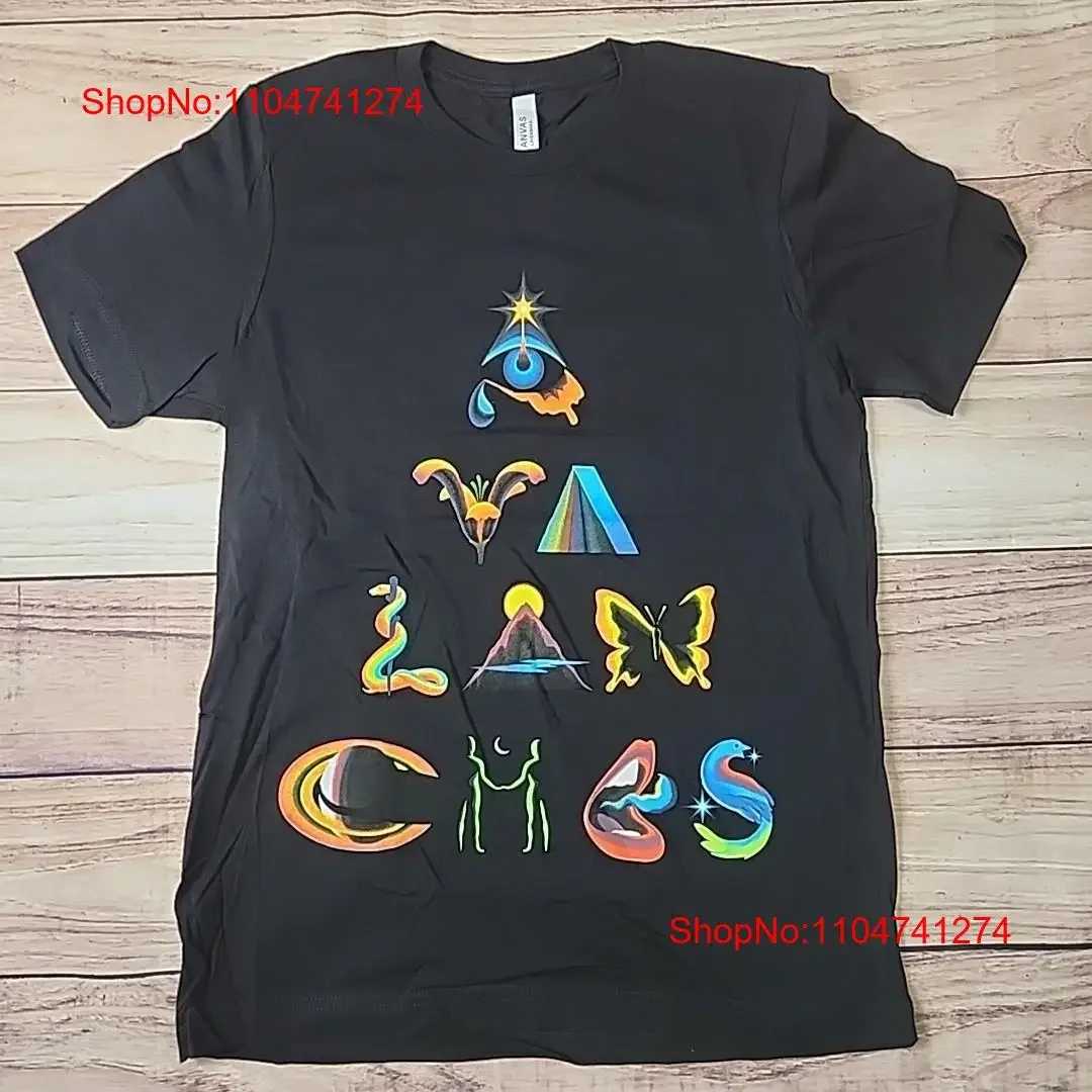 تي شيرت Avalanches Band Pyramid أسود مقاس متوسط ملون عتيق مغسول غير رسمي ملابس الشارع الشهير للجنسين ناعم
