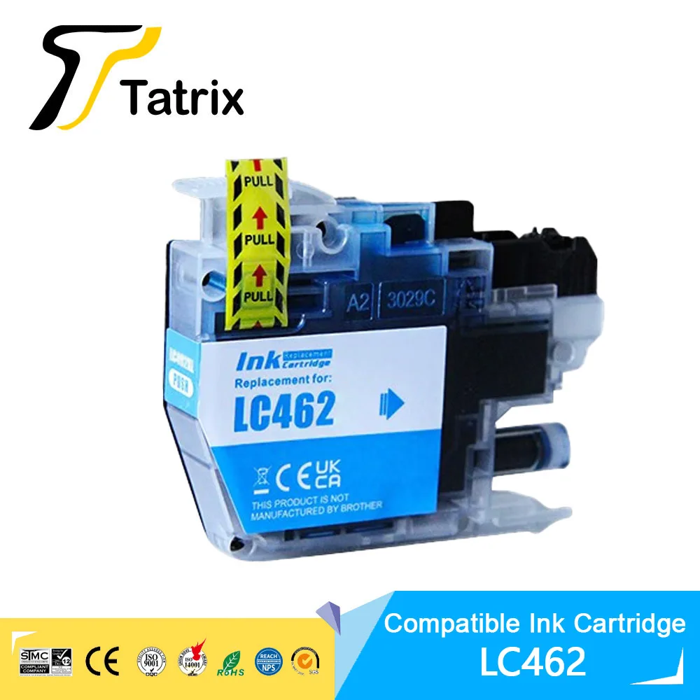 Tatrix Standard capacity LC462 LC 462 Compatible Ink Cartridge For Brother MFC-J2340DW MFC-J3540DW MFC-J3940DW printer