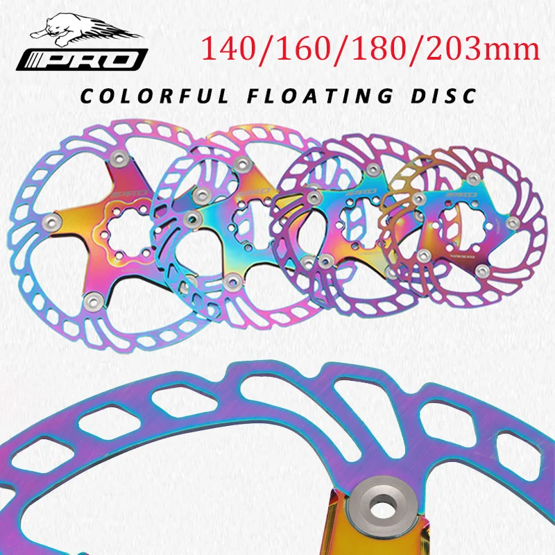 

IIIPRO mtb brake disc 203mm 180mm 160mm 140mm Mountian Road bike disc brake rotor 6 bolt Cooled floating Bicycle brake disc