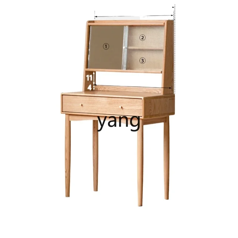 CX solid wood dresser modern simple makeup table desk integrated