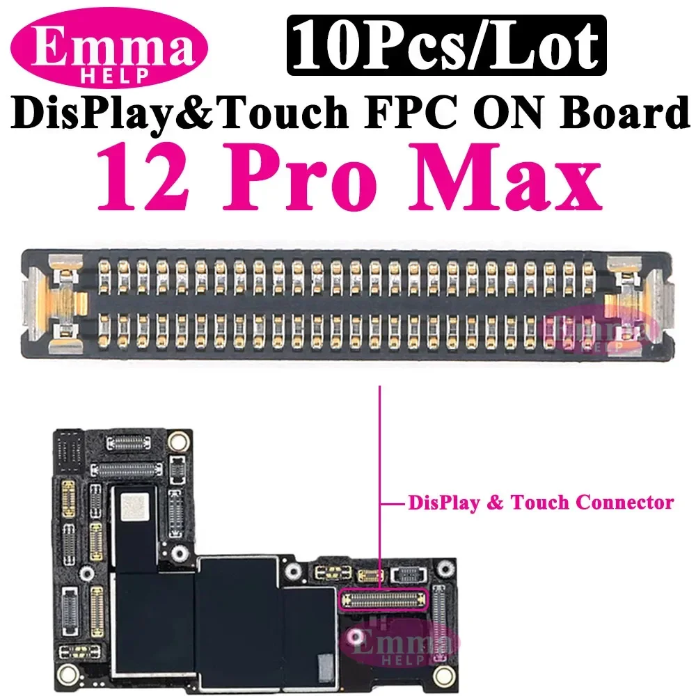 Connettore FPC Touch Screen su scheda logica per iPhone 14 Pro Max 13 12 11 X XR XS FPC Display LCD digitizer Socket sulla scheda madre