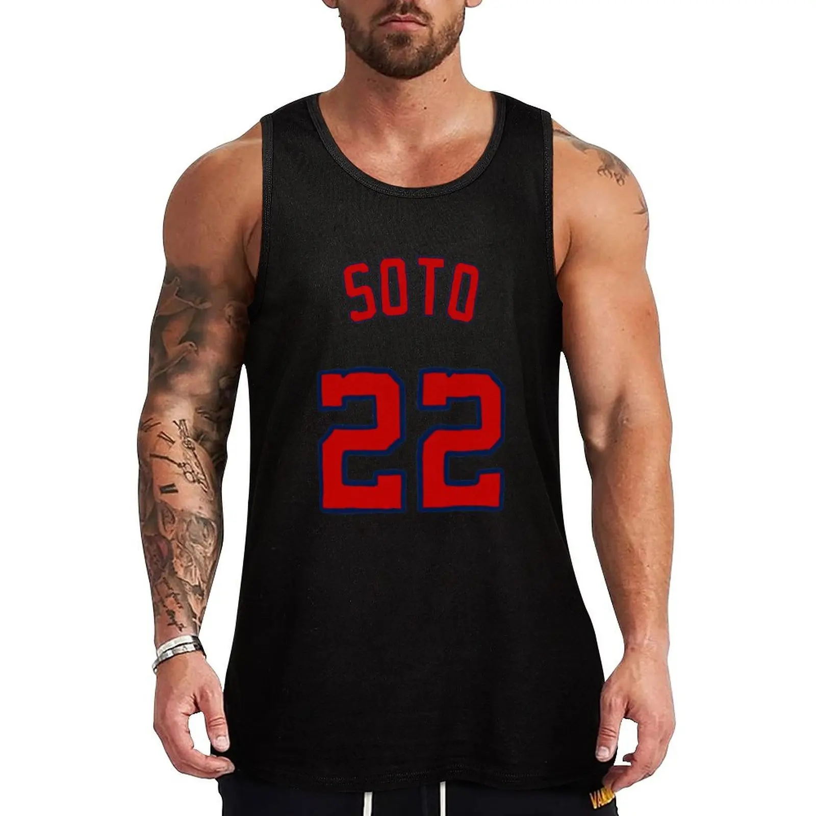 

Juan Soto Tank Top t-shirts man T-shirt male Men's summer clothes Man sleeveless shirt