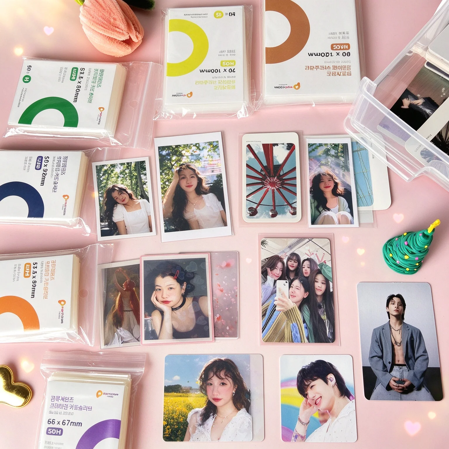 50Pcs 66x91mm Clear CPP Card Sleeves Acid Free Hard Anti-Scratch Film Kpop Photocard Holder Protector For Album Binder Cards