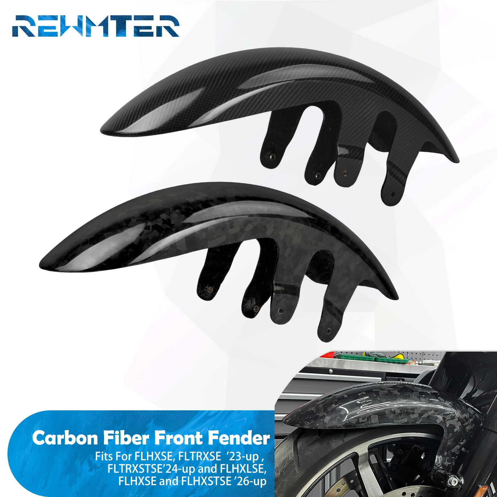 Motorcycle Fender Front Mudguard Splash Guard For Harley Touring Street Road Glide FLHXSE 23-UP FLTRXSTSE 24-UP FLHXLSE 26-UP
