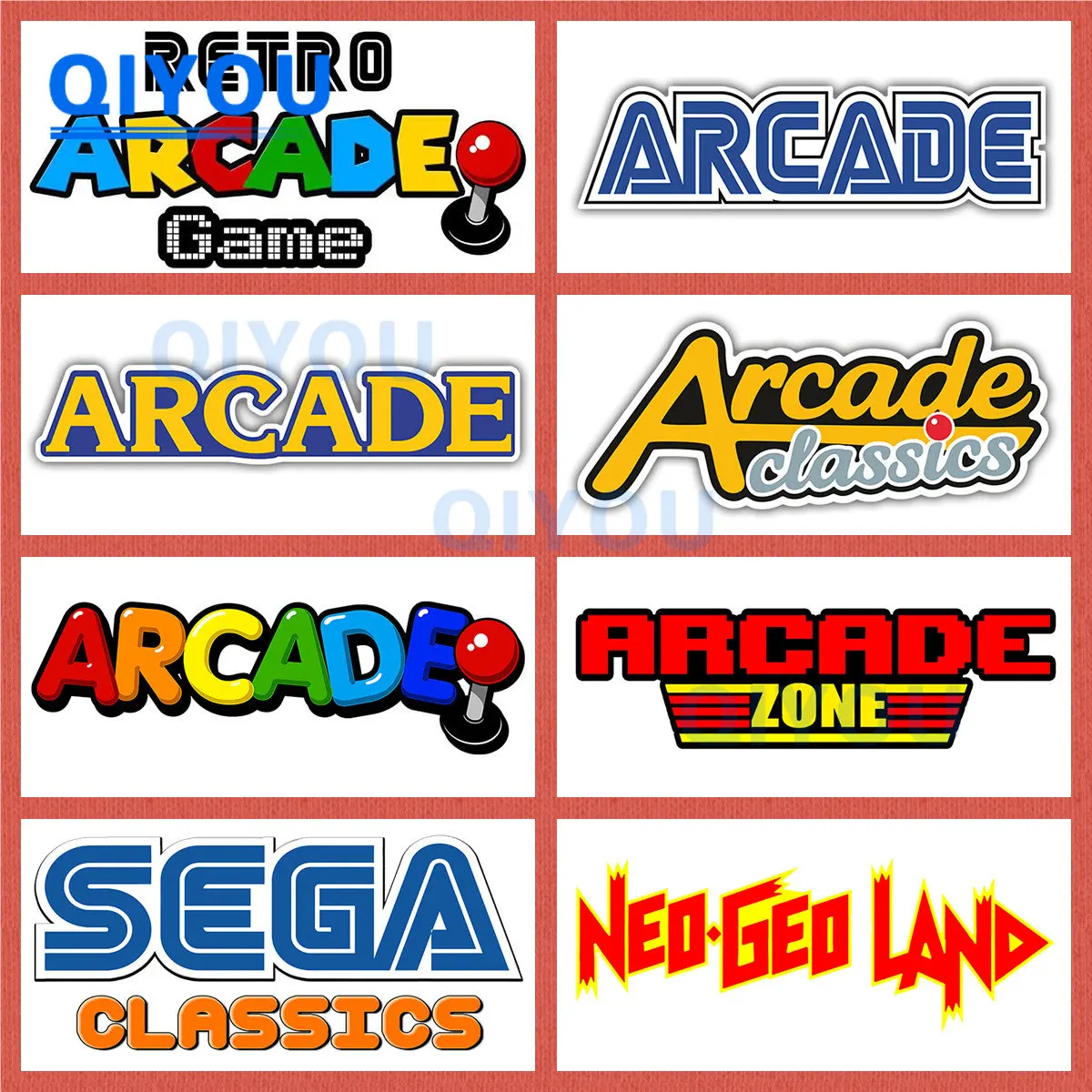 

Creative Exterior Accessories Car Styling Retro Arcade Game Car Sticker Suitable for Laptop Car Body Trolley Case PVC Decal