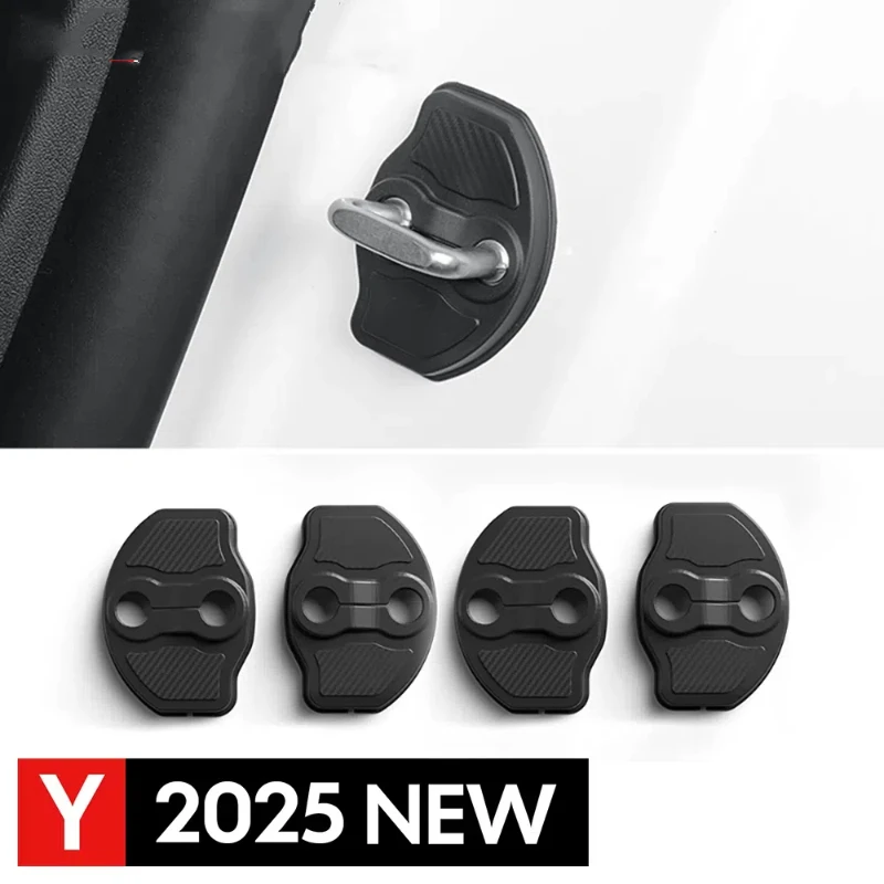 

4 Pcs For Tesla New Model Y LAUNCH 2025 Door lock protection cover shell TPE