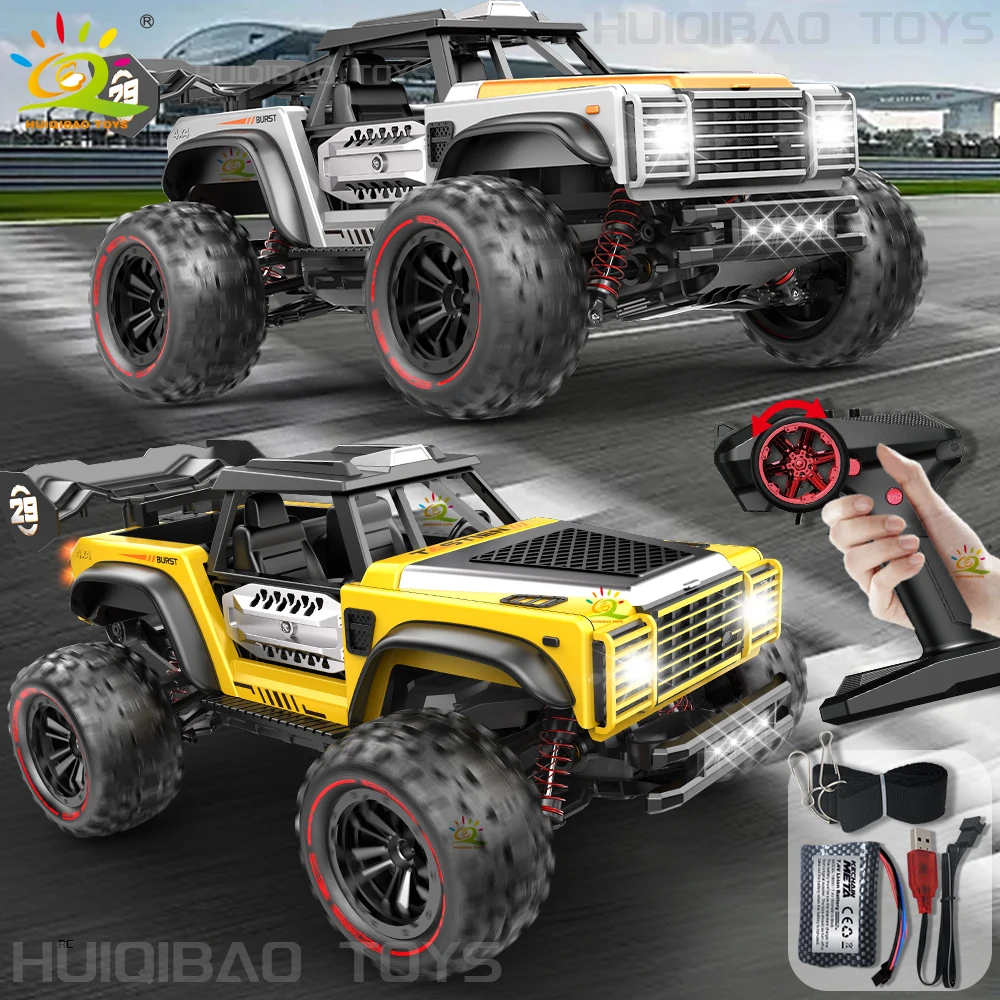 HUIQIBAO 1:14 مقياس كبير RC سيارة هواية 2.4 جرام التحكم عن بعد شاحنة بيك اب تسلق نموذج مركبة 4wd عالية السرعة على الطرق الوعرة الصبي هدية #1