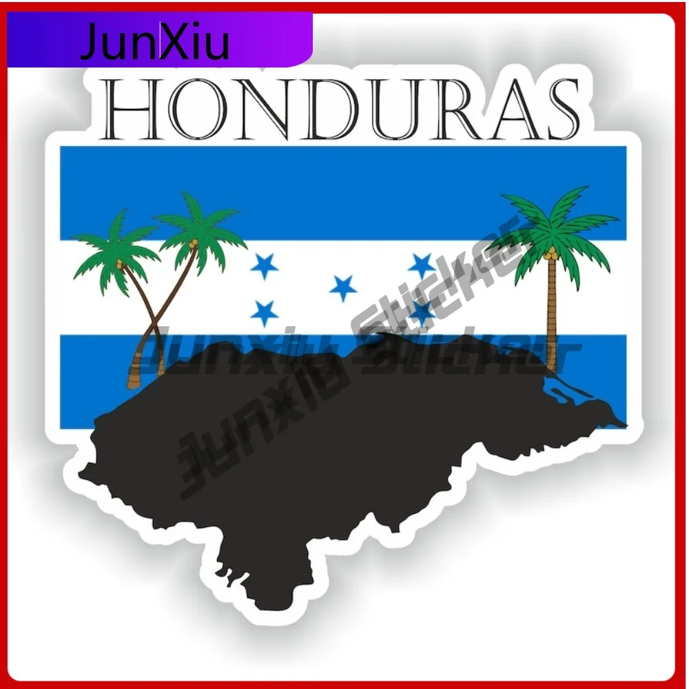 

Honduras National Emblem Map Shape Sticker Anti Scratch Waterproofing Exterior Car Front Bumper Decals V125 Motorcycle Stickers