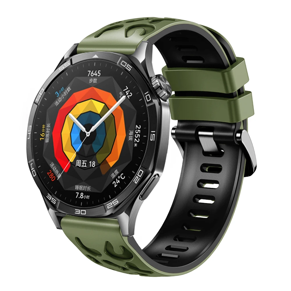 22 مللي متر سيليكون حزام حزام الساعات ل Zeblaze آريس 3 برو الذكية معصمه سوار ل Zeblaze Beyond 3 برو GTR3 الساعات اكسسوارات