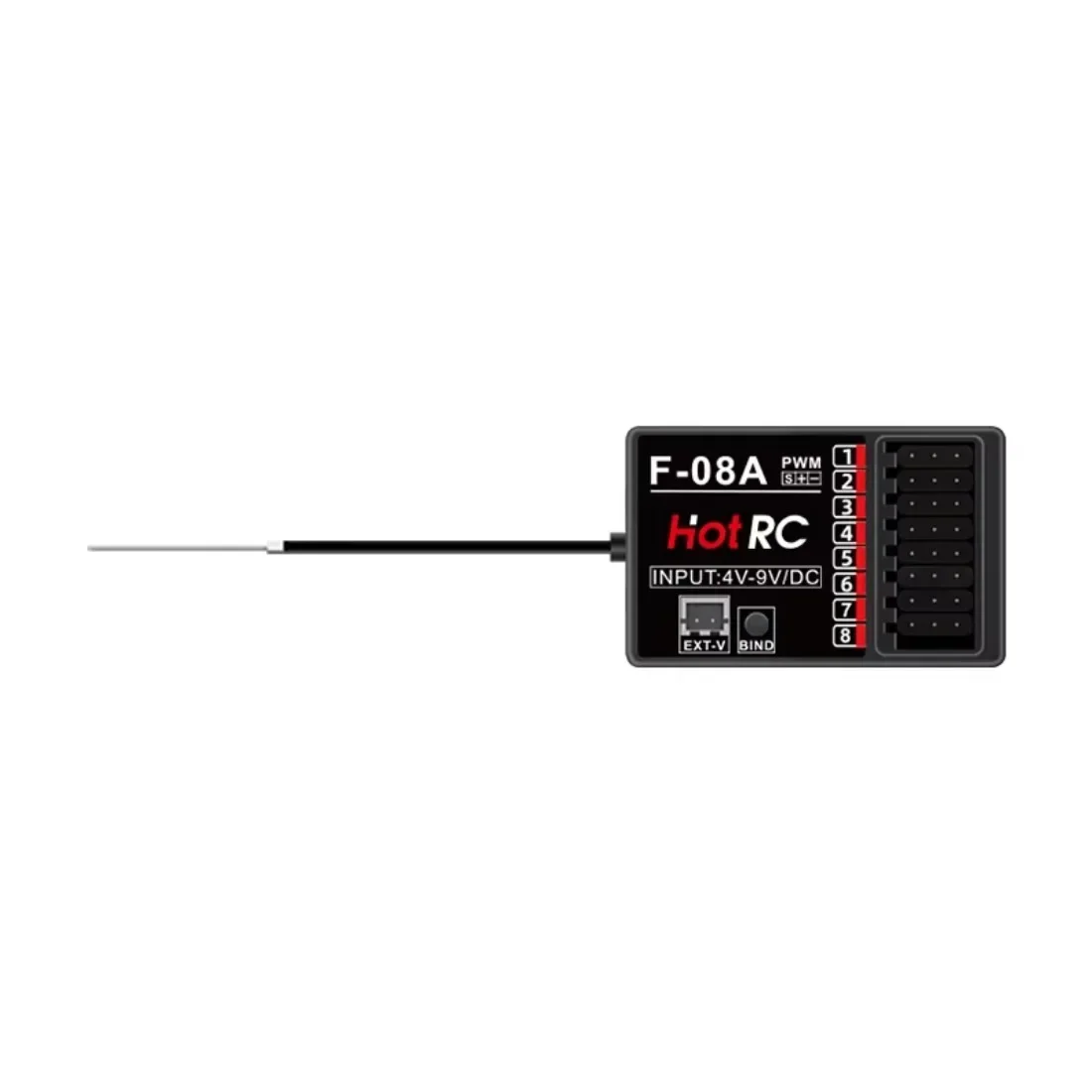 HotRC CT10B 10CH Channel Transmitter CT-10B 2.4G Remote Control 18650 Battery F-10A F-01A 6/8/10CH Gyro Receiver for RC Car Boat