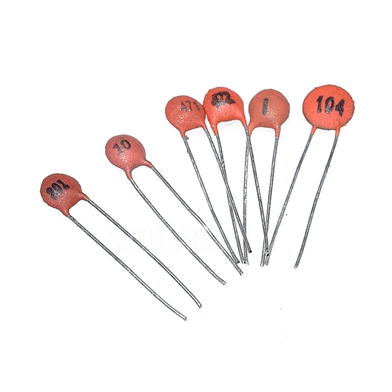 1000 Uds condensador cerámico 50V 1pF ~ 100nF 0,1 uF 104 4,7PF 10PF 22PF 33PF 47PF 100PF 101 220PF 221 330PF 470PF 1NF 103 47NF 473
