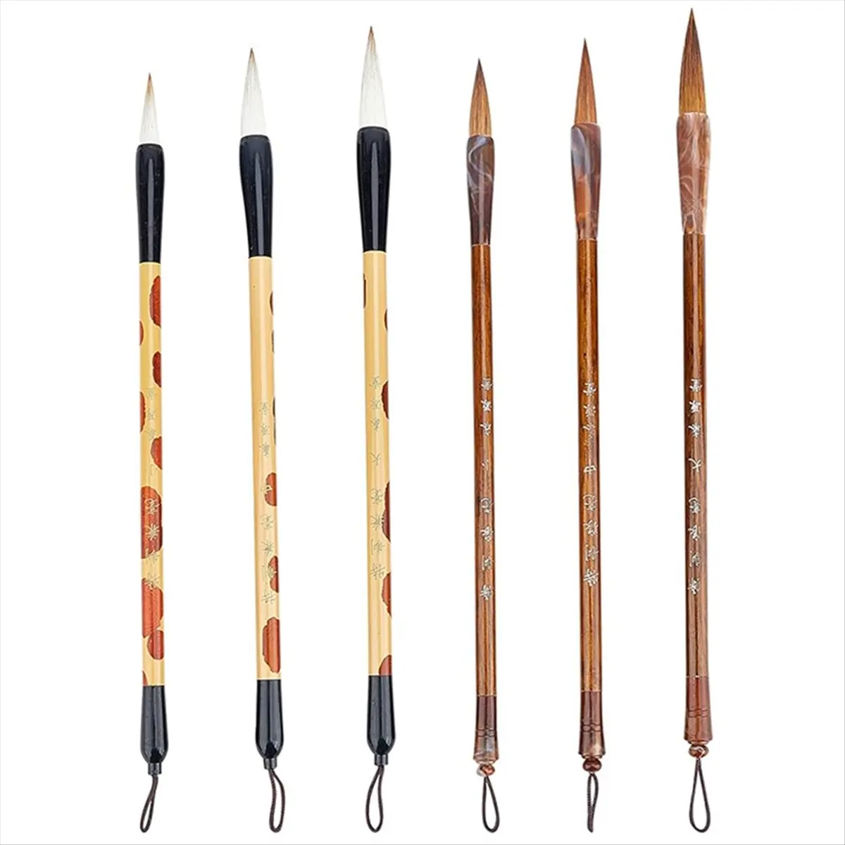 Latest ABBQ-8PCS Chinese Calligraphy Brushes Watercolor Brushes Painting Writing Brush Brush Holder for Beginner