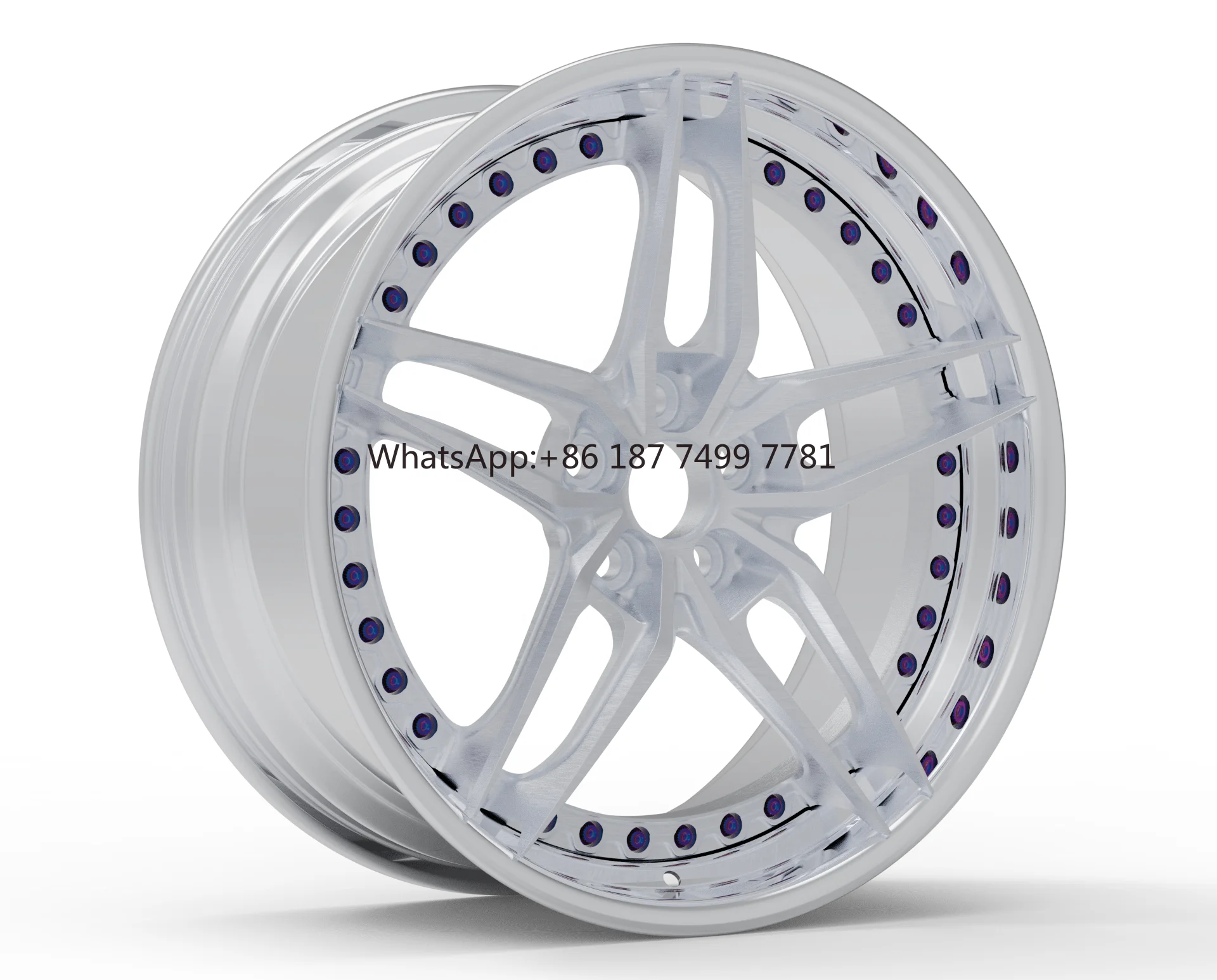 

Forged Wheel Rims 18 19 20 21 22 23 24 26 Inch 2 Pieces Brushed+Polished Passenger Fitments Wheels Alloy Wheels