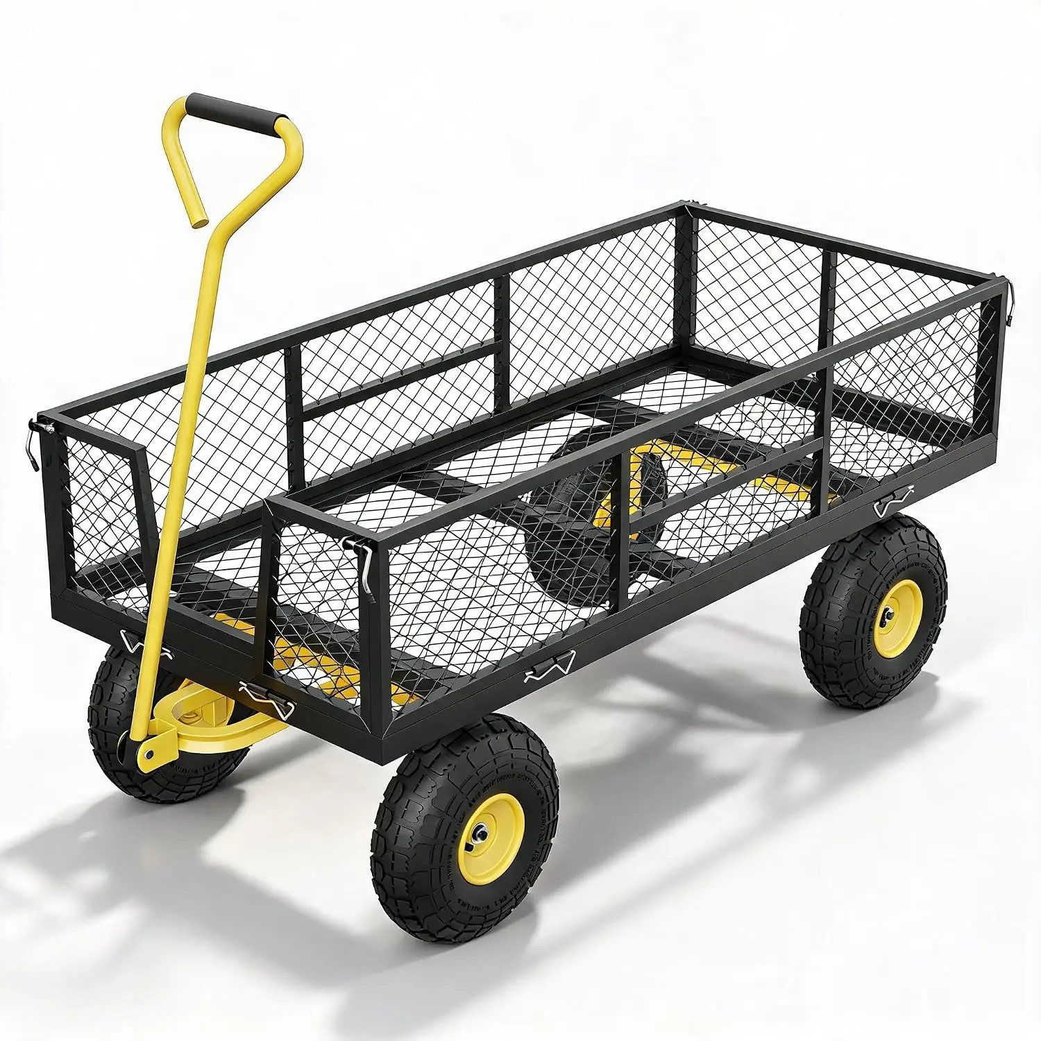 900 lbs Gartenwagen, 2-in-1 Schwerlast-Gartenwagen, Stahl ...