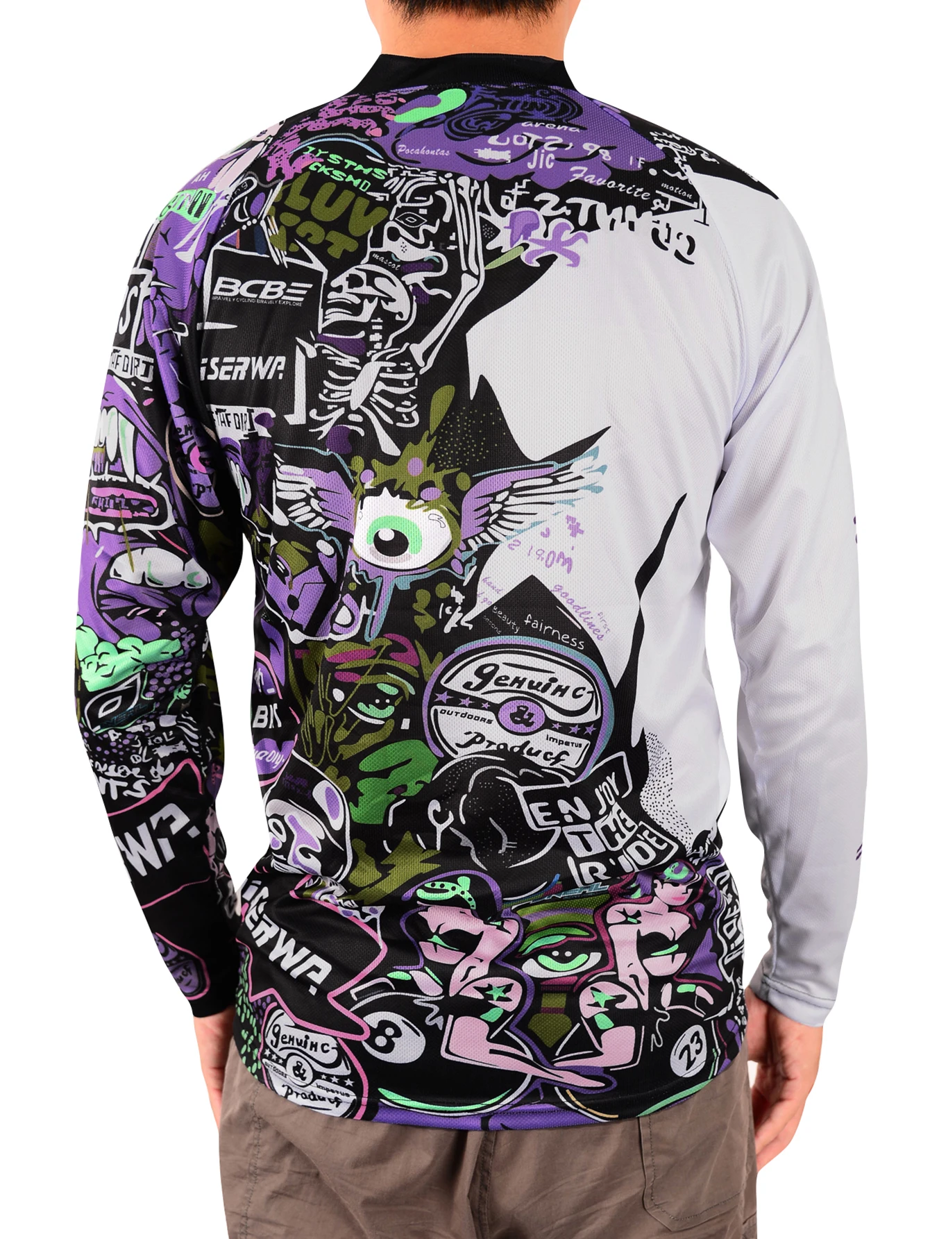 HISERWA Cycling Jersey Mountain Bike Clothes for Men MTB Jersey Motocross HombreMotorcycle Cycling Crossmax Shirt Camiseta