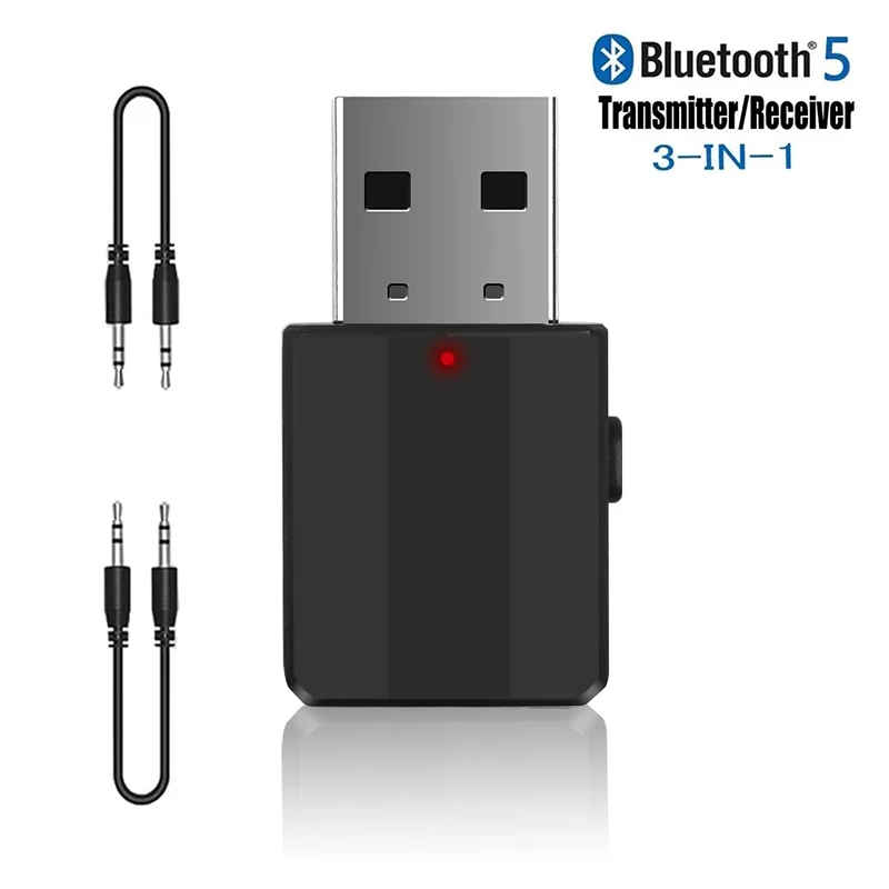 USB بلوتوث 5.0 جهاز ريسيفر استقبال وإرسال 3 في 1 EDR محول دونغل 3.5 مللي متر RCA AUX للتلفزيون الكمبيوتر سماعات المنزل ستيريو سيارة HIFI الصوت