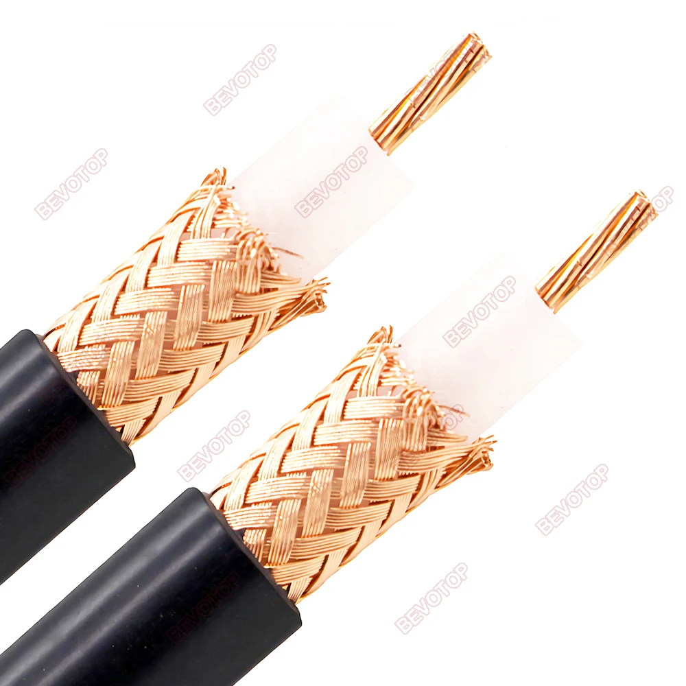 RG213 Coaxial Cable 50 ohm 50-7 RF Coaxial Pigtail High Quality Low Loss RF Coaxial Cable Jumper Cord Fast Ship BEVOTOP